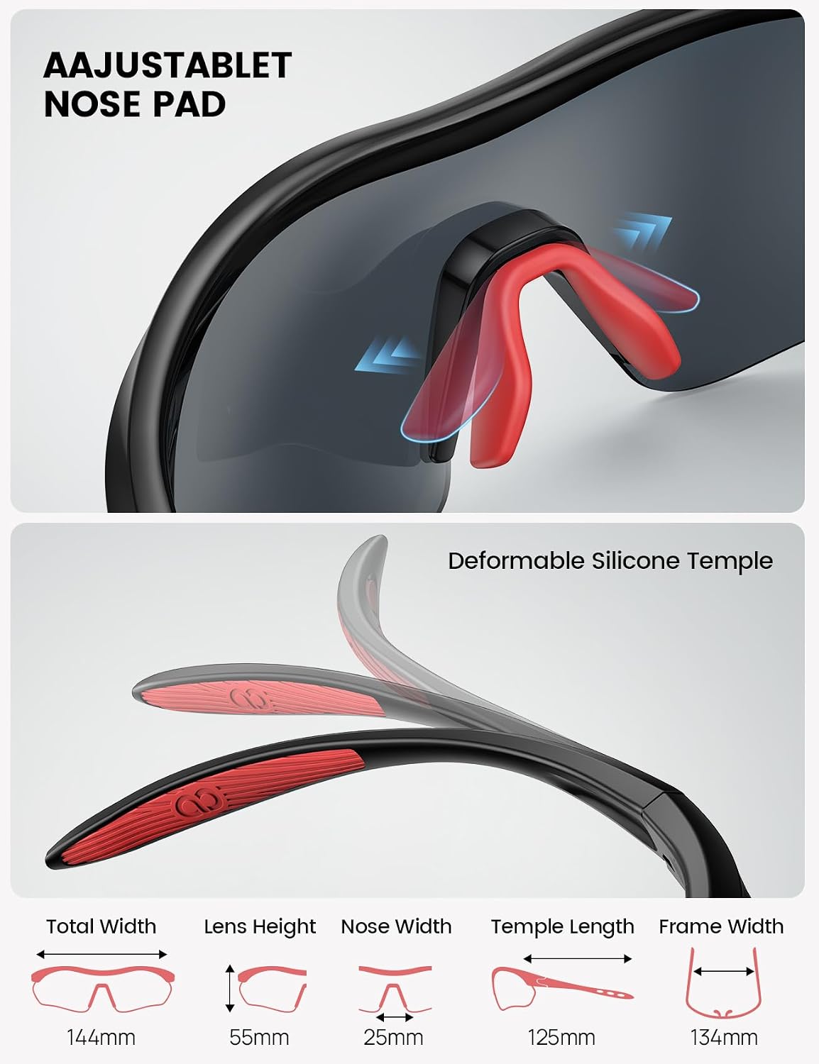 Lamicall Polarized Sports Sunglasses