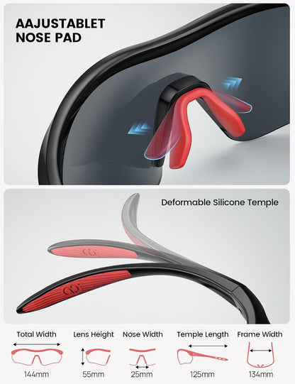 Lamicall Polarized Sports Sunglasses