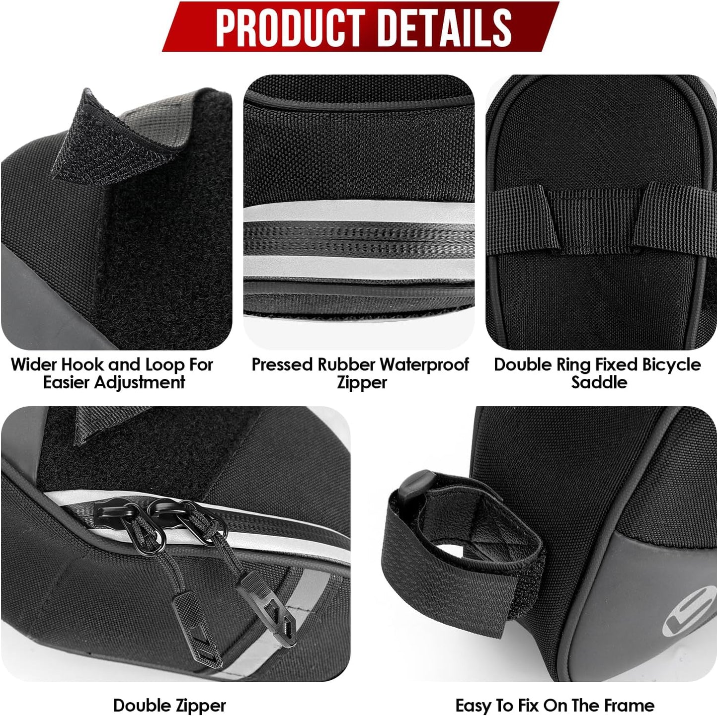 WOTOW Bike Saddle Bag